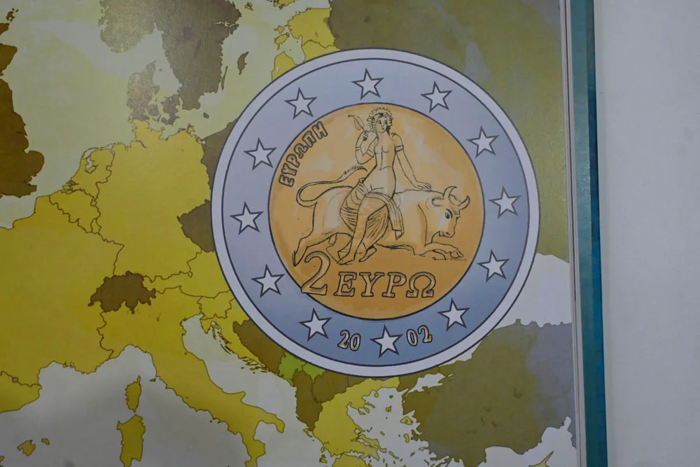 η αρπαγή της Ευρώπης κέρμα