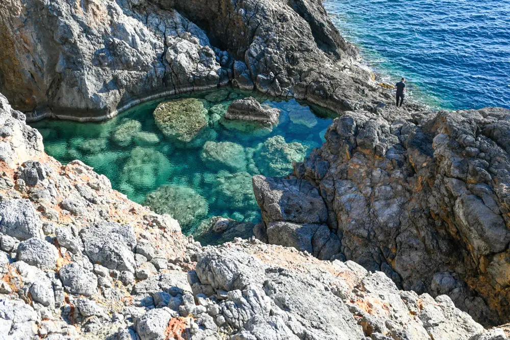  Κύθηρα πεζοπορία πράσινη λίμνη