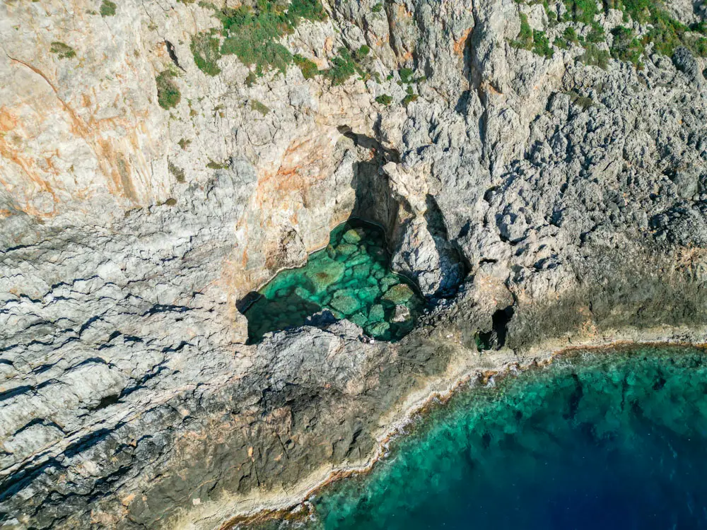  Κύθηρα πεζοπορία πράσινη λίμνη